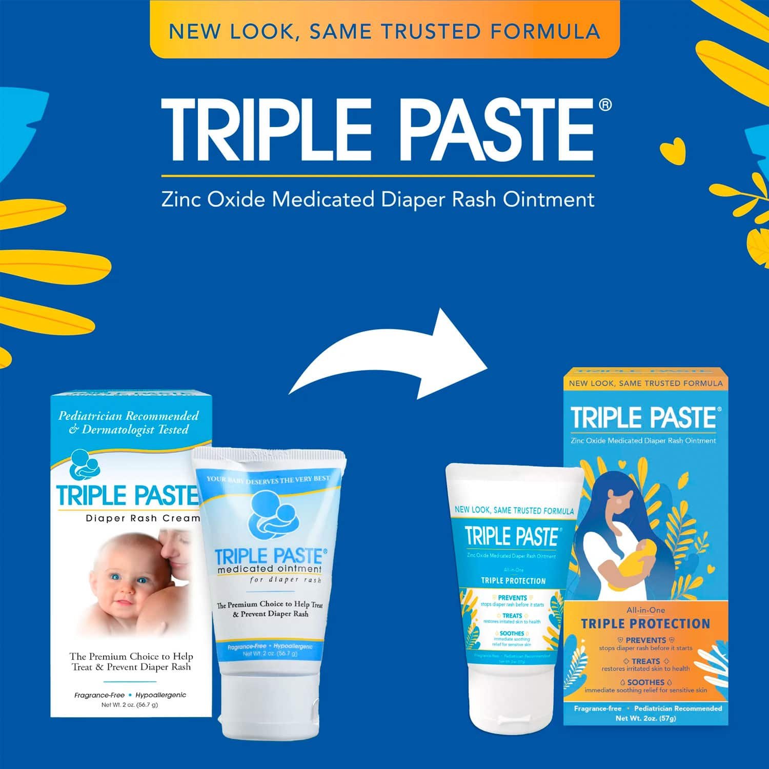 Triple Paste Medicated Ointment for Diaper Rash, 2 oz Tube - Bild 2