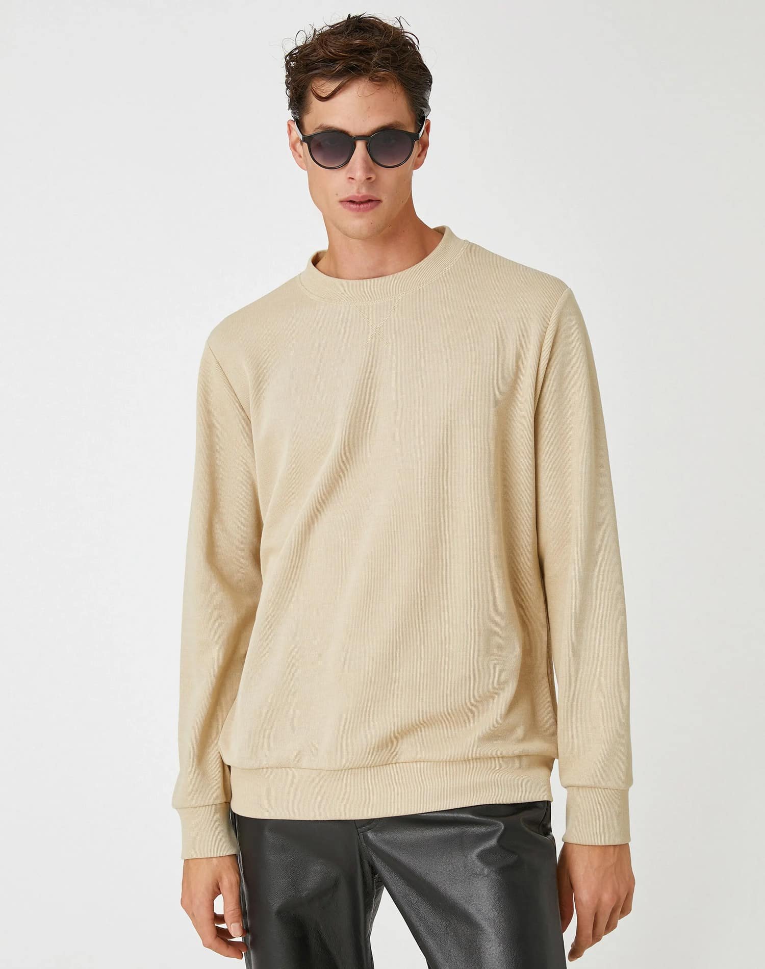 Koton Sweatshirt - Beige - Regular Fit - Bild 3