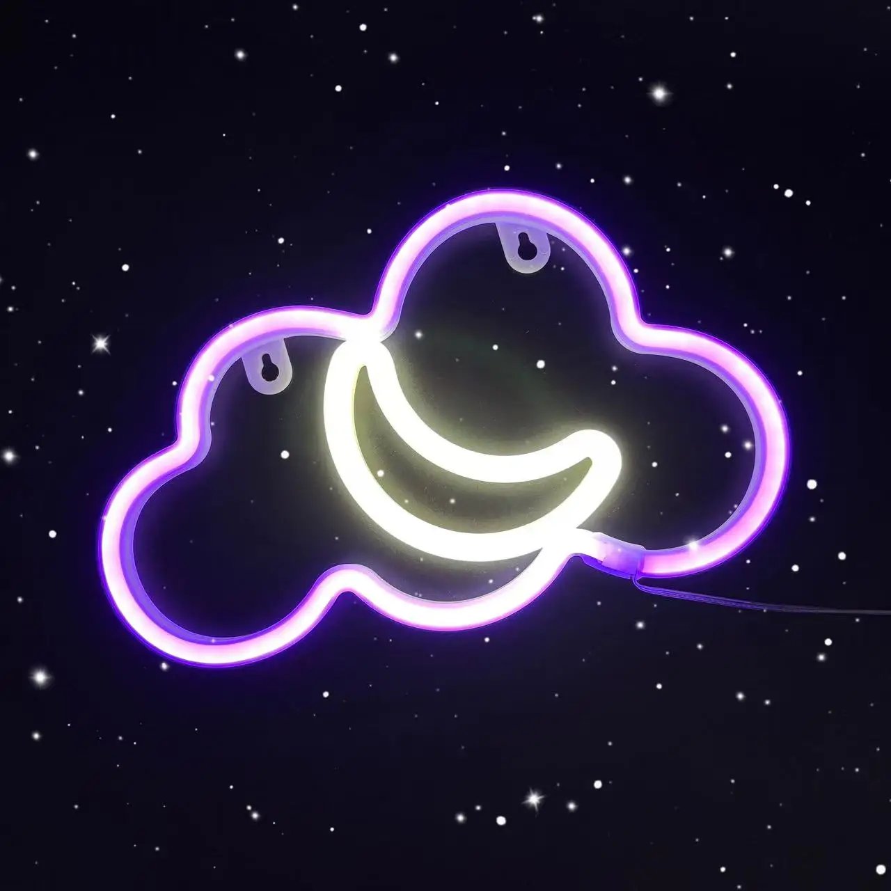 CloudMoonwhitePurple